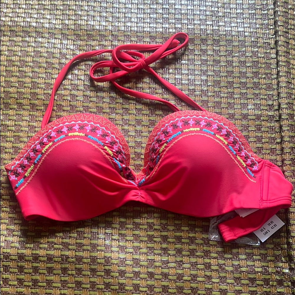 Hollister Pink Bikini Top